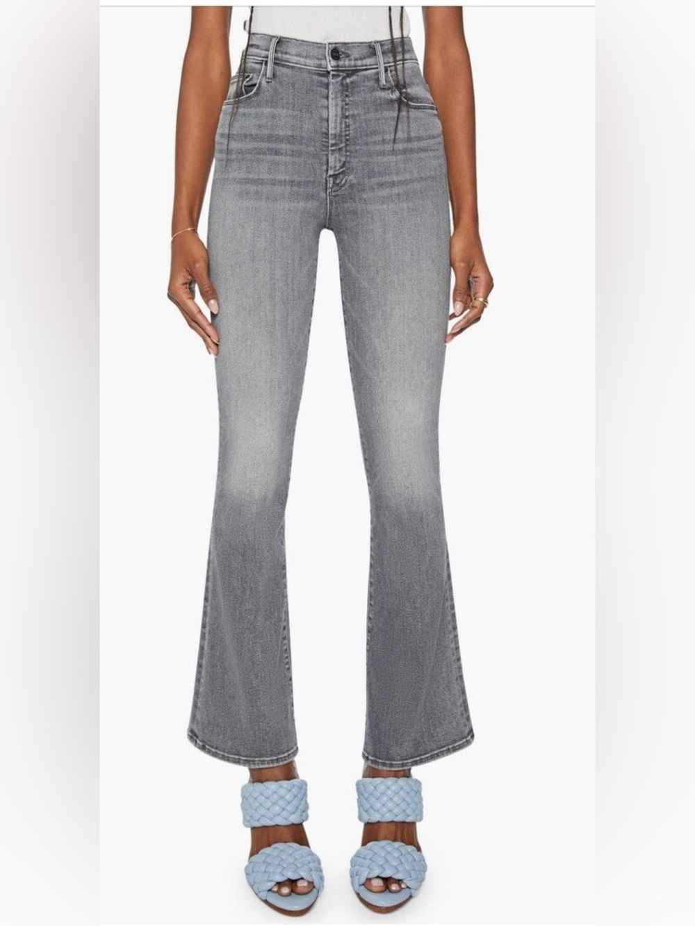MOTHER High Waisted Weekender Skimp Northern Lights Wash Jeans - Picture 2 of 6